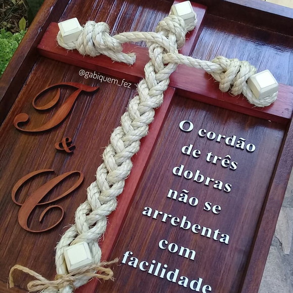 O Cordao De Tres Dobras O Cordão De Três Dobras Ec 4:12 Wedding Unity Ceremony no Elo7 | Gabi