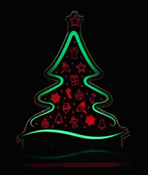 Luminária LED Árvore de Natal