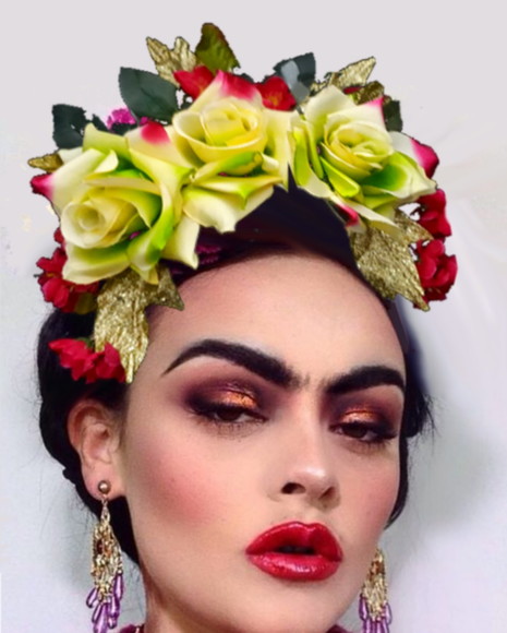 Resultado de imagem para tiara de carnavalflores grandes