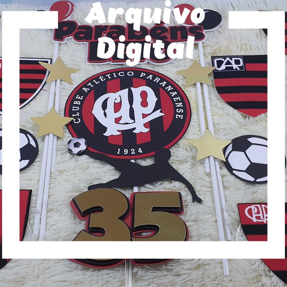 Topo de Bolo Atletico Paranaense | Elo7