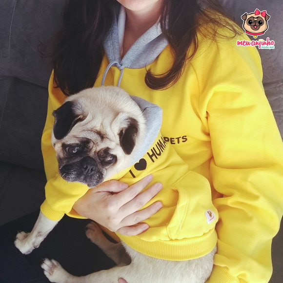 i love my dog moletom com capuz