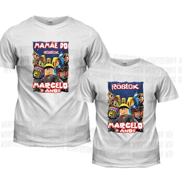 Camiseta do Roblox - Jogo Infantil - 100% algodão fio 30.1