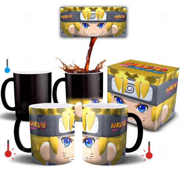 Download Caneca Mágica Naruto Shippuden Estampa 3d + Caixinha no Elo7 | Penso, Logo Personalizo (139A46A)