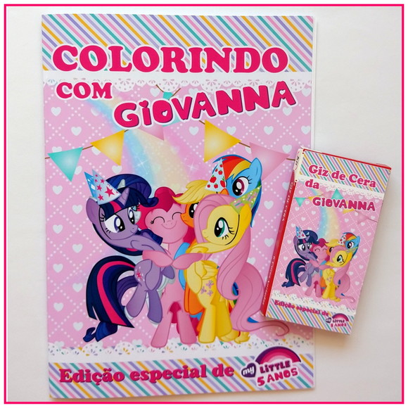 20 Mini Kit de Colorir 10x15 My Little Pony