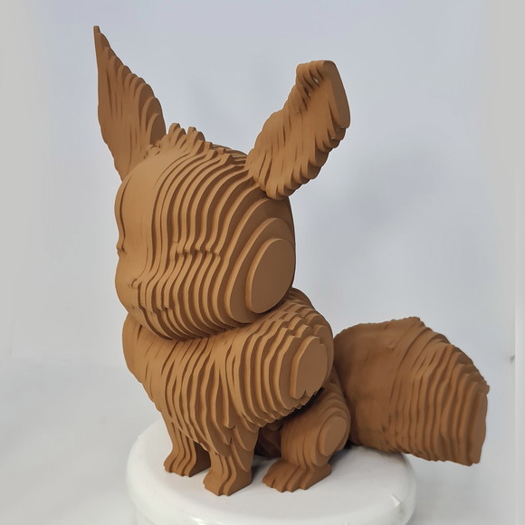 Eve Escultura Pokémon 3D em MDF Elo7 Produtos Especiais