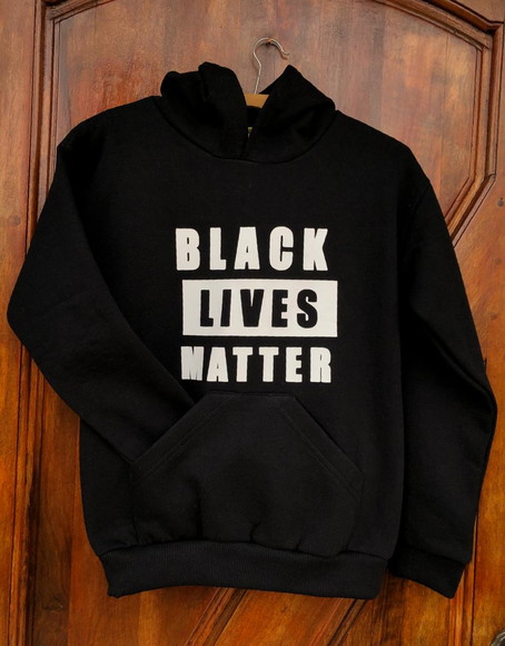 blm fist moletom com capuz