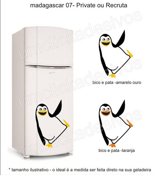 adesivo geladeira pinguim madagascar 7 no Elo7 Um click Loja Artesanato Zona Sul ~ adesivo geladeira pinguim madagascar 7 no Elo7 Um click