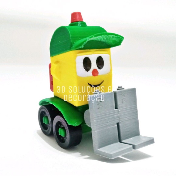 Leo o caminhão curioso boneco brinquedo impressao 3D