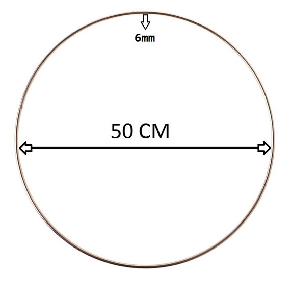 Aro de Metal 50cm Elo7 Produtos Especiais