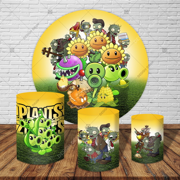 Banner Painel de Parede Plants Vs Zombies Faraó Tema