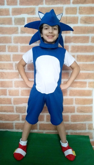 Fantasia De Halloween Sonic The Hedgehog Tails Cosplay+cabeç