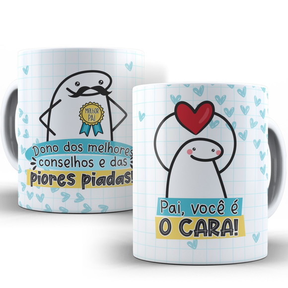 Caneca Frases que Pai Fala Bento Flork Feliz Dia Dos Pais