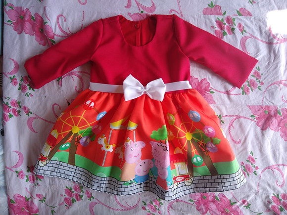 Vestido vermelho hotsell peppa pig