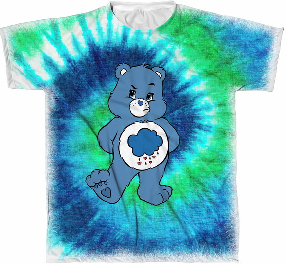 Camiseta Tie Dye Azul Ursinho Carinhoso Elo7 Produtos Especiais