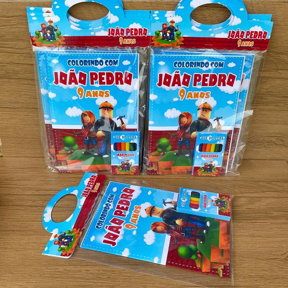 Livro para pintar roblox  Compre Produtos Personalizados no Elo7