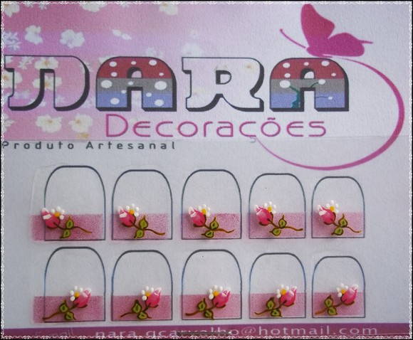 Adesivos de unhas francesinha Nara Decorações Elo7 Artesanato Japones ~ Adesivos de unhas francesinha Nara Decorações Elo7