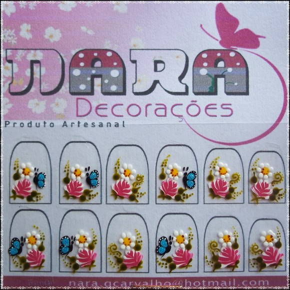 Adesivo de unha borboleta Nara Decorações Elo7 Adesivo Para Levantar Mama Funciona ~ Adesivo de unha borboleta Nara Decorações Elo7