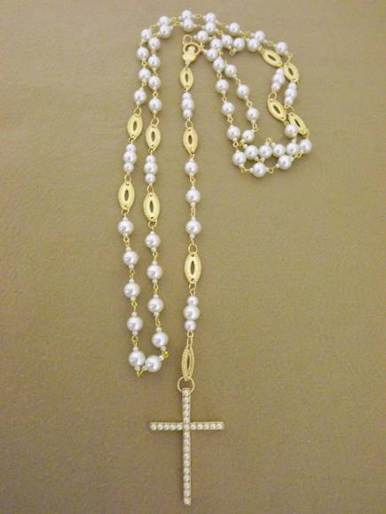 wedding rosary beads no