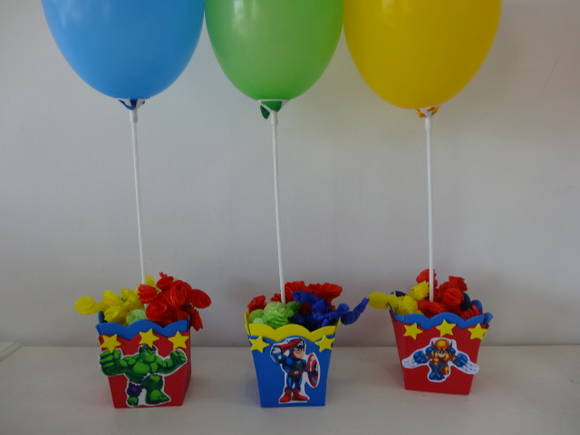 enfeite de mesa super herois Buum Balloon Elo7 Enfeite De Mesa ~ enfeite de mesa super herois Buum Balloon Elo7