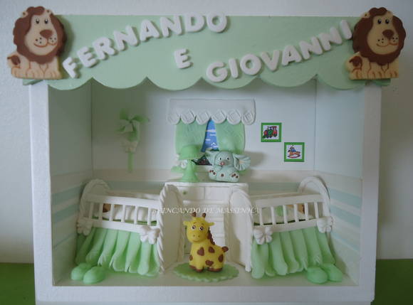 QUARTO DE BEB? G?MEOS BRINCANDO DE MASSINHA Elo7 Como Pintar Quarto De Gemeos Casal ~ QUARTO DE BEB? G?MEOS BRINCANDO DE MASSINHA Elo7