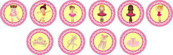 Bailarinas 15 Adesivos Marga Brindes Elo7 Adesivo De Bailarina Para Festa ~ Bailarinas 15 Adesivos Marga Brindes Elo7