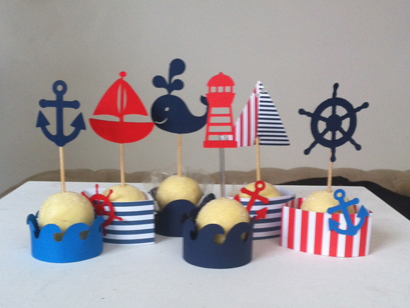 Forminhas e Toppers Marinheiro no Elo7 | TUTU PARTY SHOP