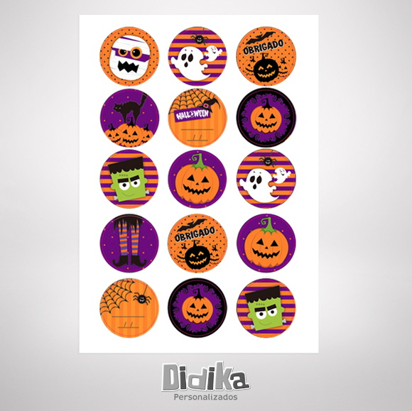Cartela de Adesivos Halloween no Elo7 Didika Personalizados (47DC28) Armarios Fernando Mooca ~ Cartela de Adesivos Halloween no Elo7 Didika Personalizados (47DC28)