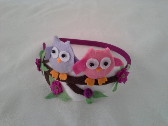 Tiara corujinhas PURA INSPIRA u00c7ÃO Artesanatos Elo7 Enfeite De Tiara ~ Tiara corujinhas PURA INSPIRA u00c7ÃO Artesanatos Elo7