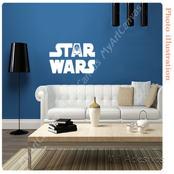 Adesivo de Parede Star Wars Elo7 Aparador Cocina Estrecho ~ Adesivo de Parede Star Wars Elo7