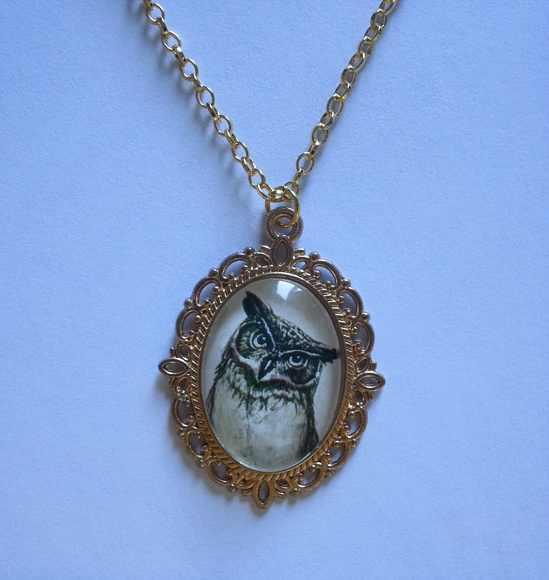 Colar Vintage Corujinha Elo7 Armario Escritorio Plegable ~ Colar Vintage Corujinha Elo7