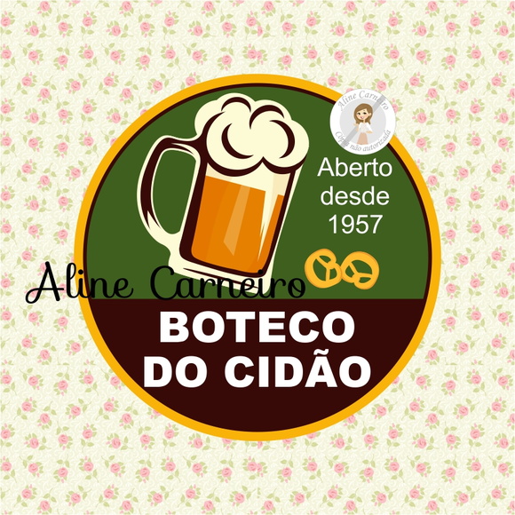 Adesivo Latinha Boteco Elo7 Artesanato Luminaria De Bambu ~ Adesivo Latinha Boteco Elo7