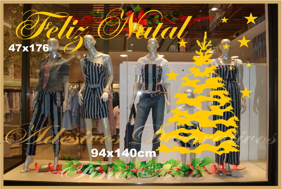 Adesivo Natalino Vitrines Lojas Ofertas no Elo7 Adesivos Arte E Artesanato Folclorico ~ Adesivo Natalino Vitrines Lojas Ofertas no Elo7 Adesivos