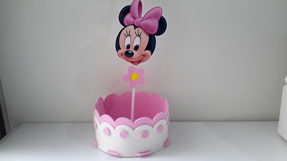 Enfeite de mesa minnie baby c pega bal u00e3o no Elo7 M&M Lembrancinhas (604C29) Enfeite De Balão ~ Enfeite de mesa minnie baby c pega bal u00e3o no Elo7 M&M Lembrancinhas (604C29)