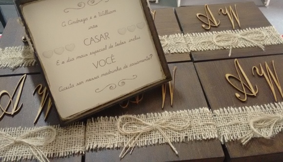 caixa presente padrinhos no elo7 atelier tania nogueira convite de casamento modelo