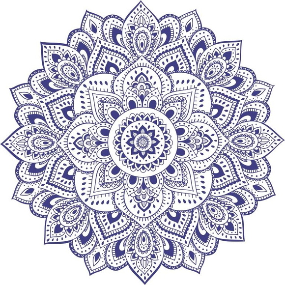 Adesivo de parede Mandala 60cm Quarto de Criança Lojadecoreacasa Elo7 Adesivo Mandala Pequeno ~ Adesivo de parede Mandala 60cm Quarto de Criança Lojadecoreacasa Elo7