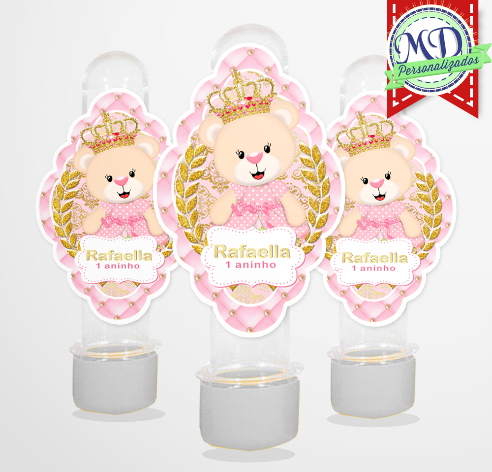 Adesivo Tubete Ursinha Princesa Mundo dos Personalizados (MD) Elo7 Adesivo Para Moto Frases ~ Adesivo Tubete Ursinha Princesa Mundo dos Personalizados (MD) Elo7