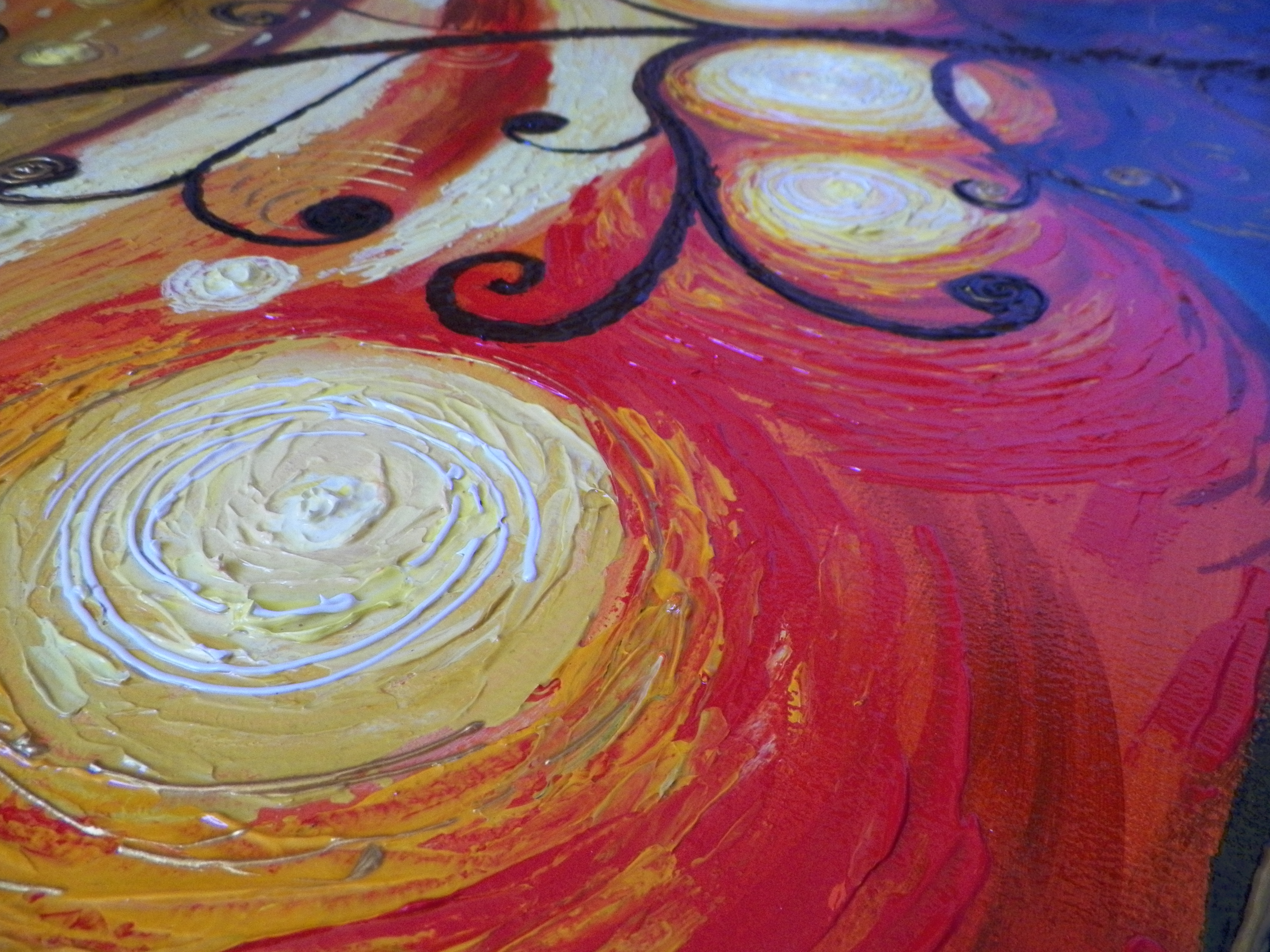 Pintura abstrato em tela