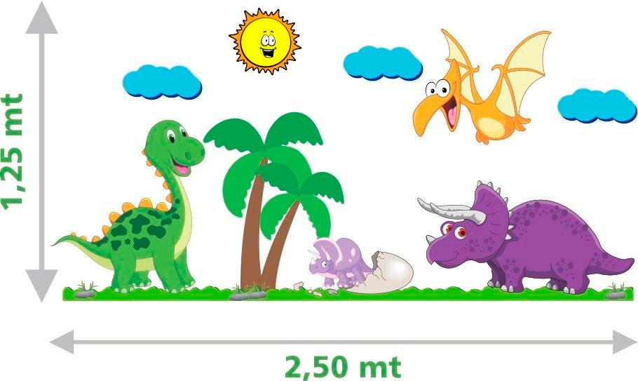 Adesivo Quarto Infantil Beb u00ea Dinossauro Mundo do adesivo Elo7 Aparador Kyle ~ Adesivo Quarto Infantil Beb u00ea Dinossauro Mundo do adesivo Elo7