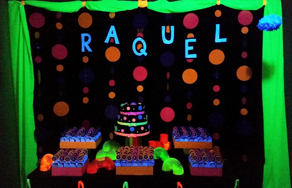 Artigos de neon para festa