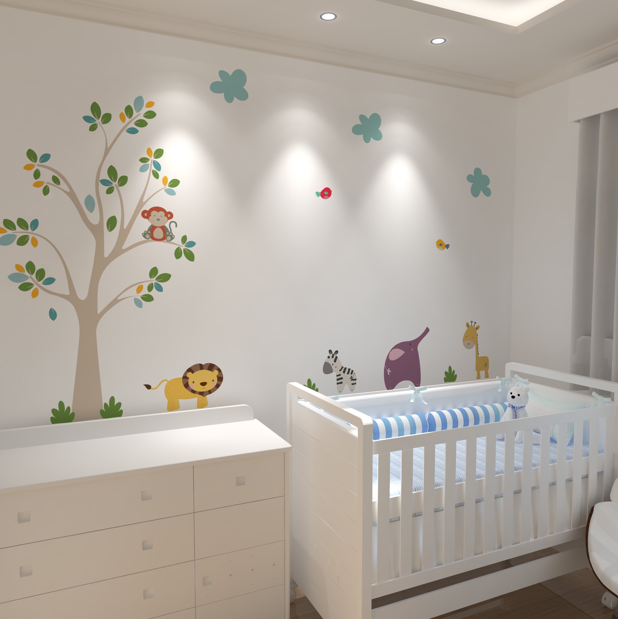 Adesivos para Quarto de Beb u00ea Safari Mimo Infantil Elo7 Artesanato Infantil De Garrafa Pet ~ Adesivos para Quarto de Beb u00ea Safari Mimo Infantil Elo7