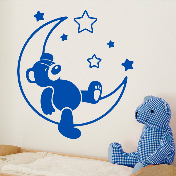 Adesivo Ursinho na Lua Aarte Decoor Elo7 Adesivo Para Box De Banheiro Jateado ~ Adesivo Ursinho na Lua Aarte Decoor Elo7