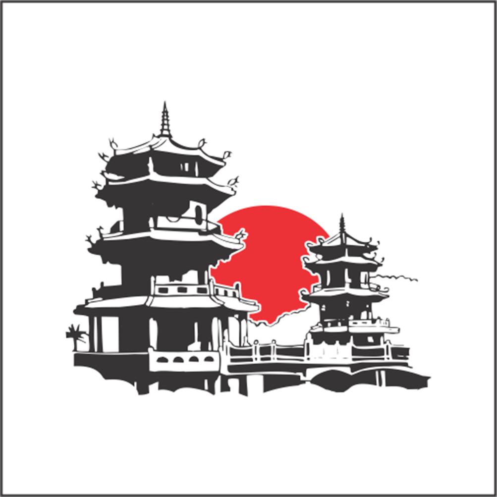 adesivo de parede templo oriental no elo7 artm decoração criativa
