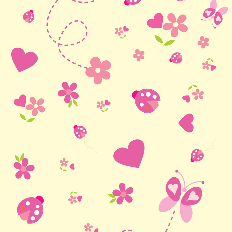 Papel de Parede Joaninhas, Borboletas e JMI DECOR Elo7 Aparador Vidro E Madeira ~ Papel de Parede Joaninhas, Borboletas e JMI DECOR Elo7
