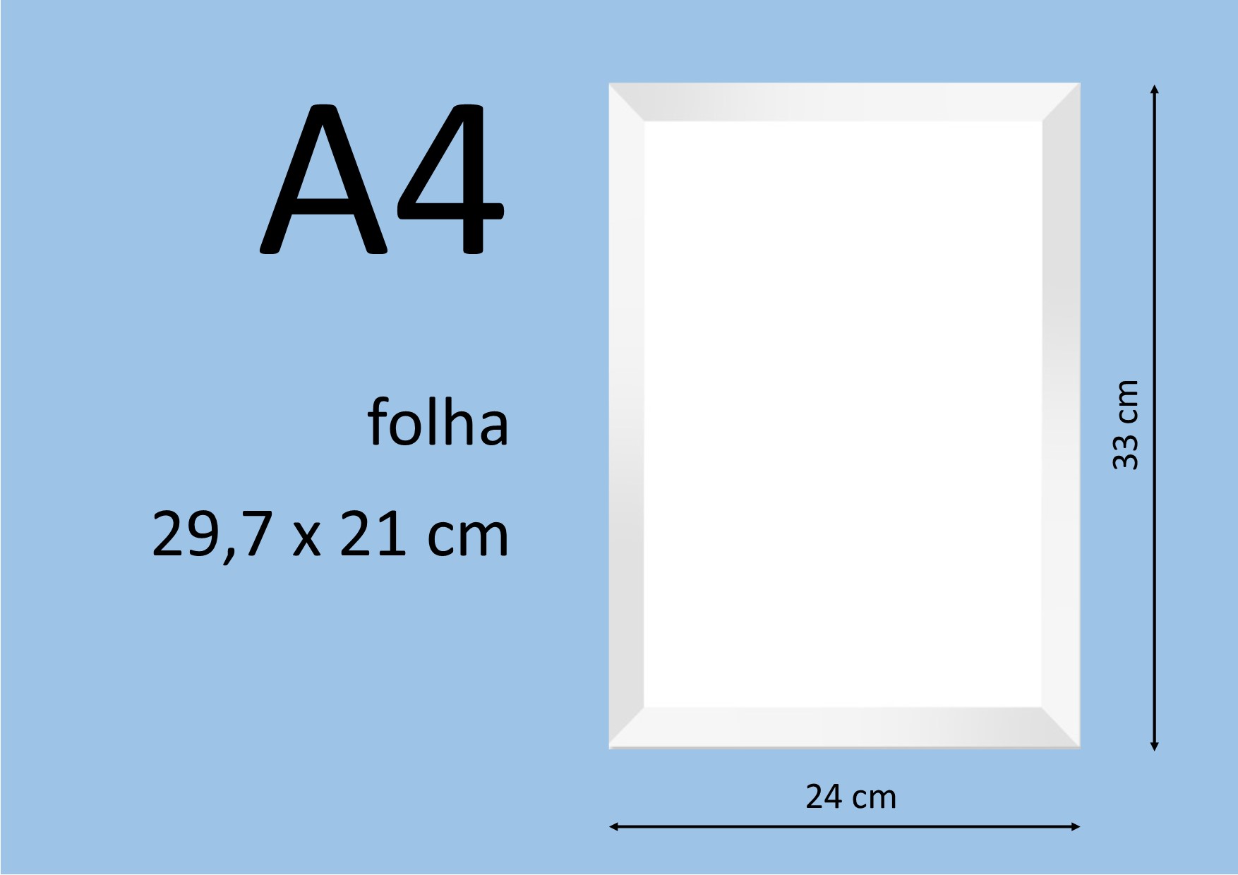 moldura branca tamanho a4 elo7