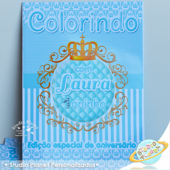revista de colorir coroa princesa no elo7 studio planet festas