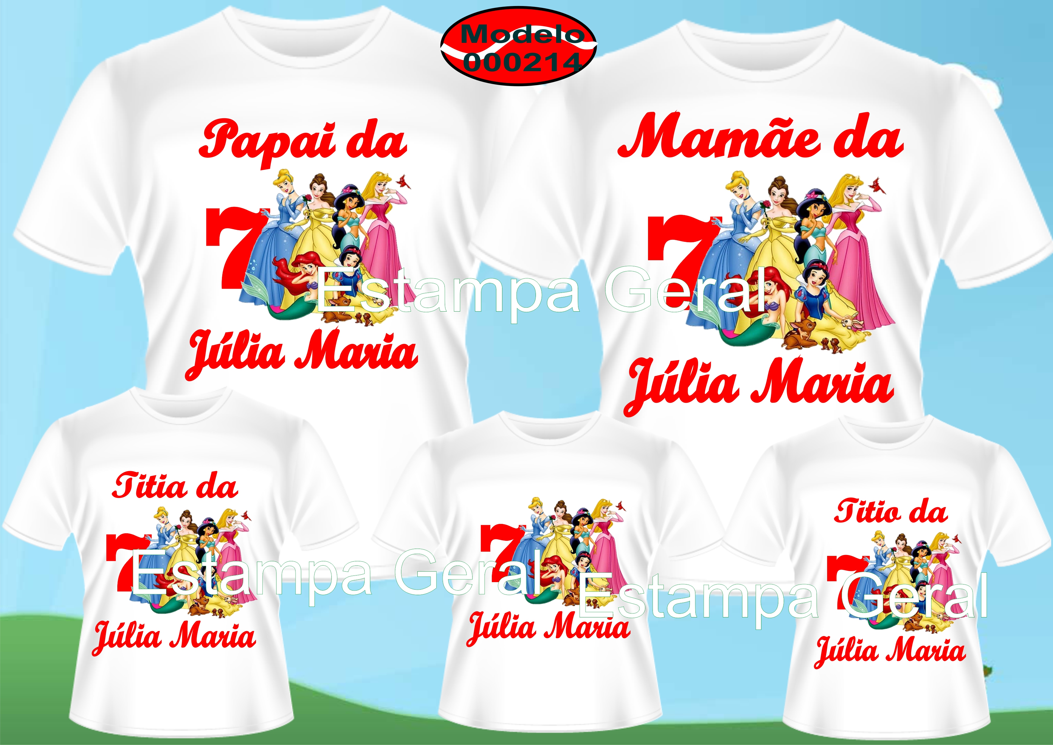 camisetas de princesas