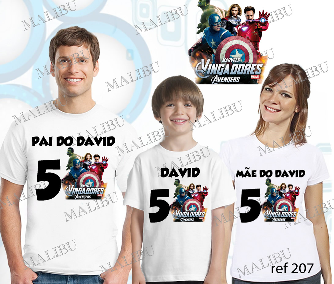 avengers camisetas personalizadas
