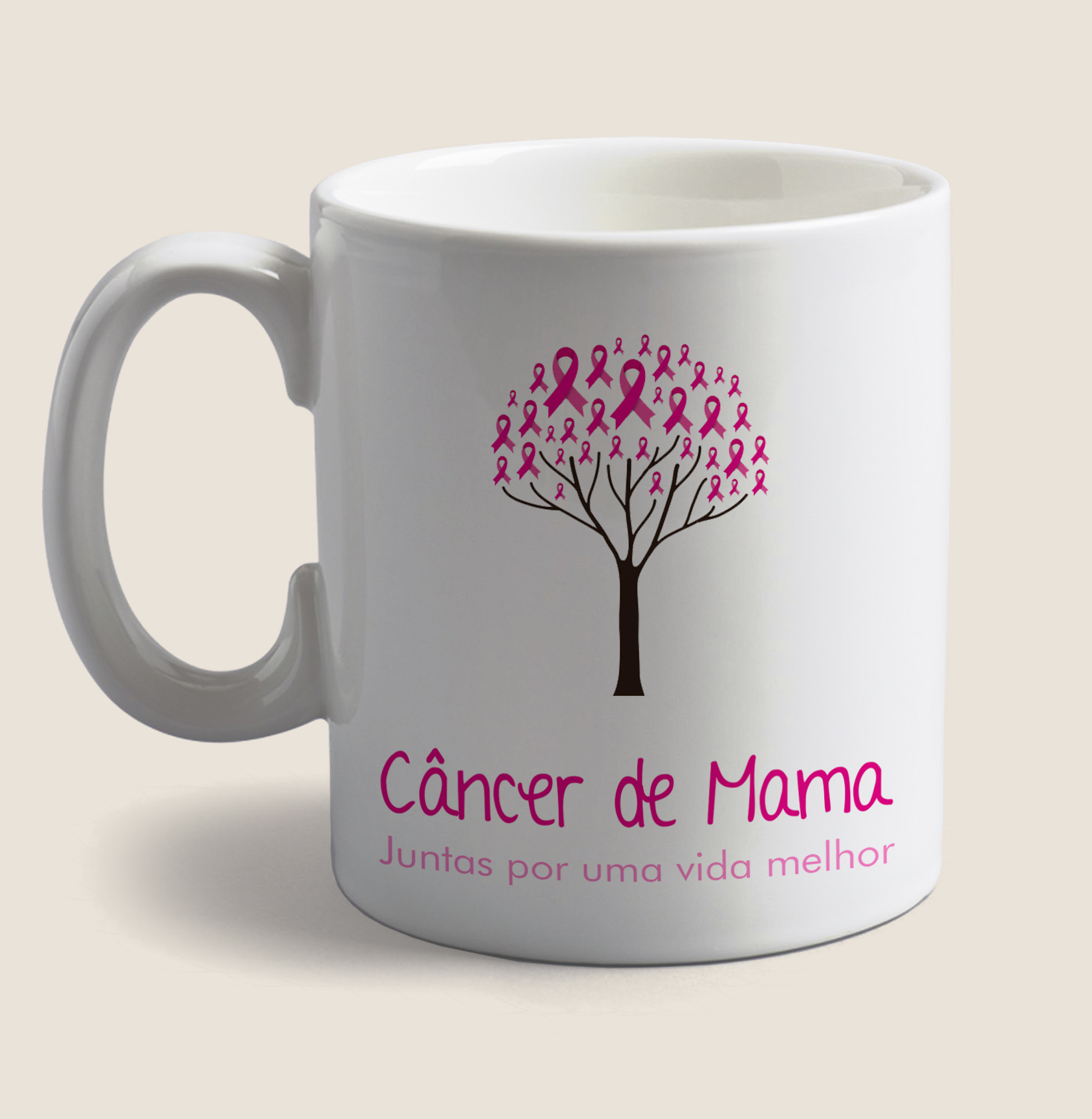 Resultado de imagem para canecas outubro rosa