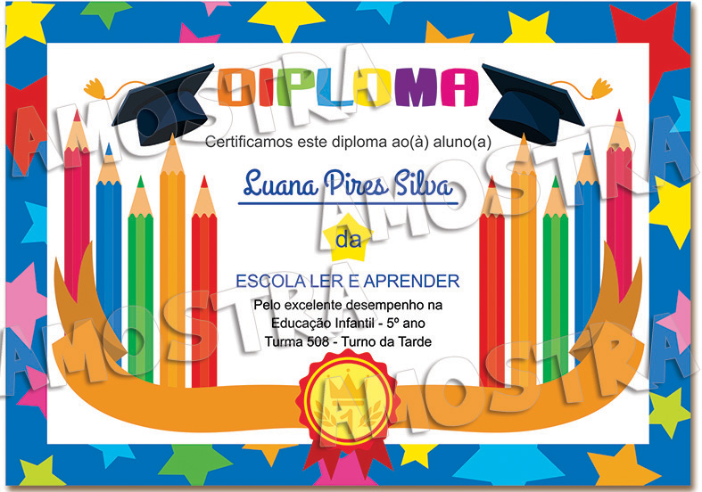 diploma infantil