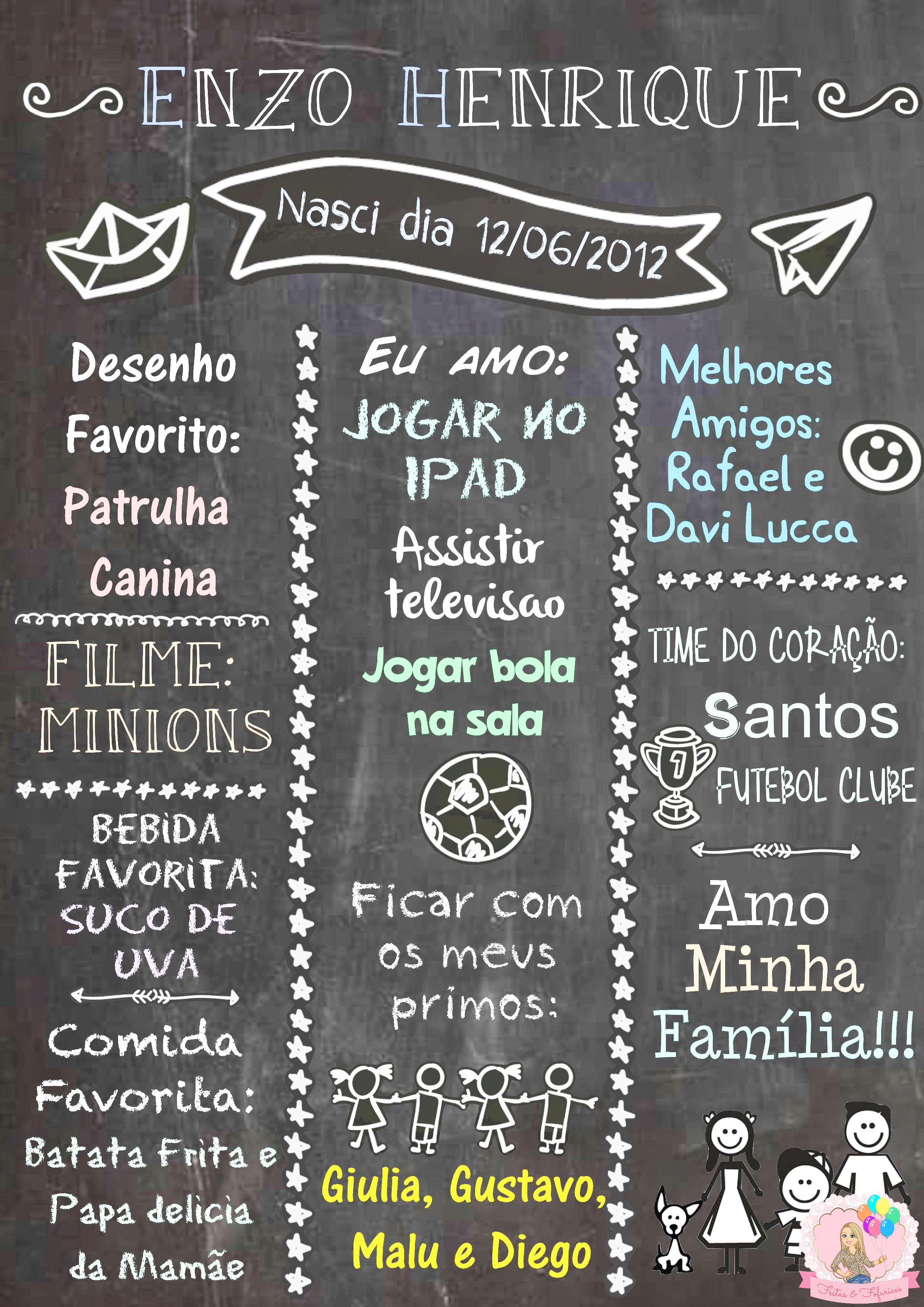 chalkboard no elo7 festas